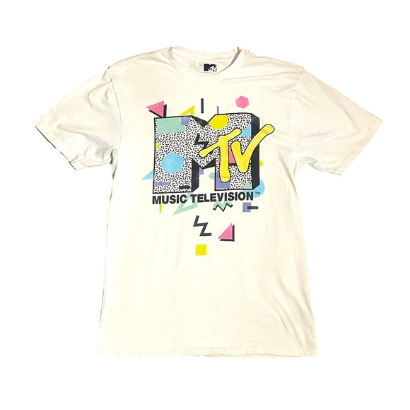 MTV Other - 80's style Vintage MTV white Tshirt Size Small